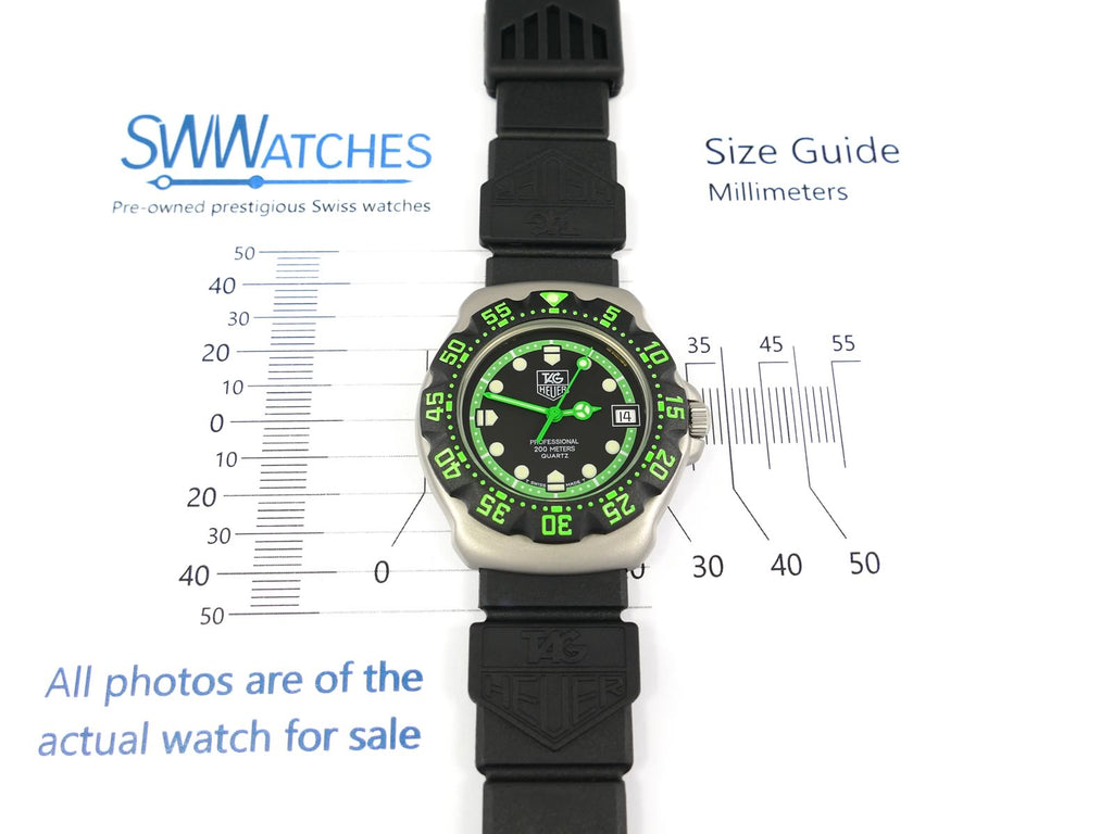 TAG Heuer Formula 1 375.513 case size 35mm