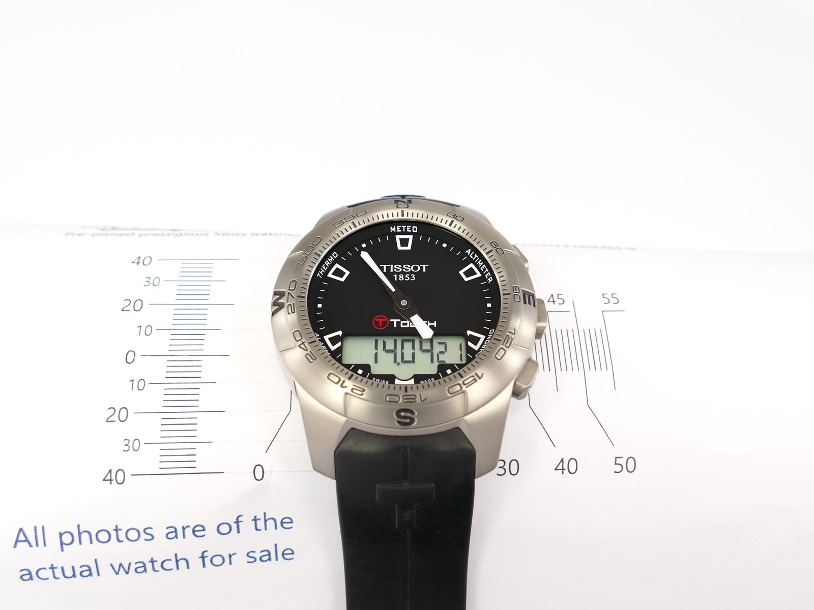 Tissot T-Touch II T047420 A case size 43mm