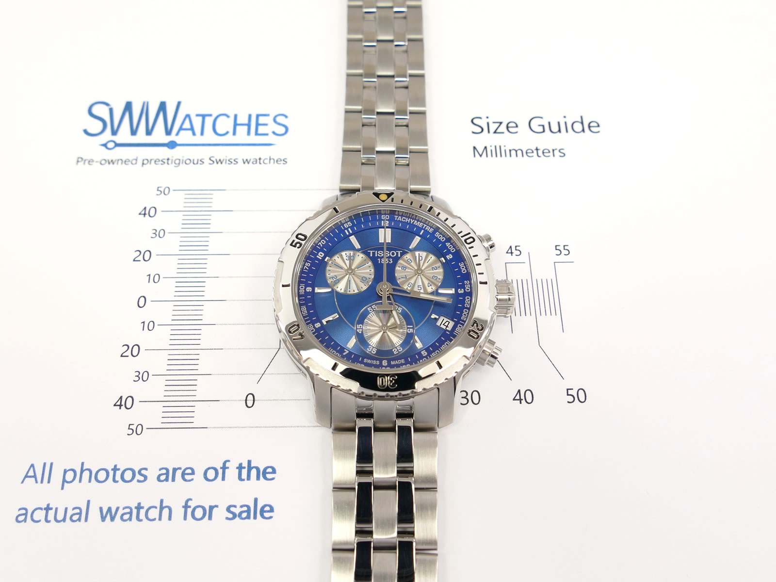 Tissot T-Sport PRS200 Blue / Silver Chronograph T067417A – SWWatches