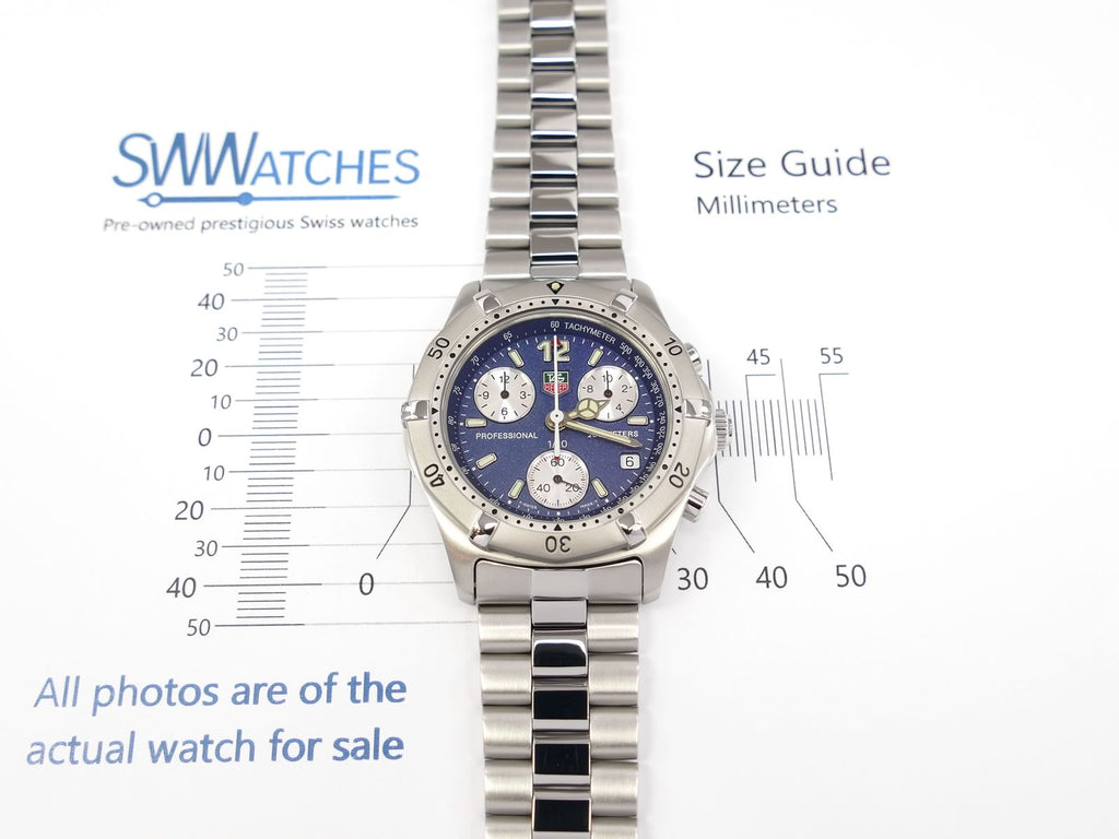 TAG Heuer 2000 Chronograph 38mm case size CK1112