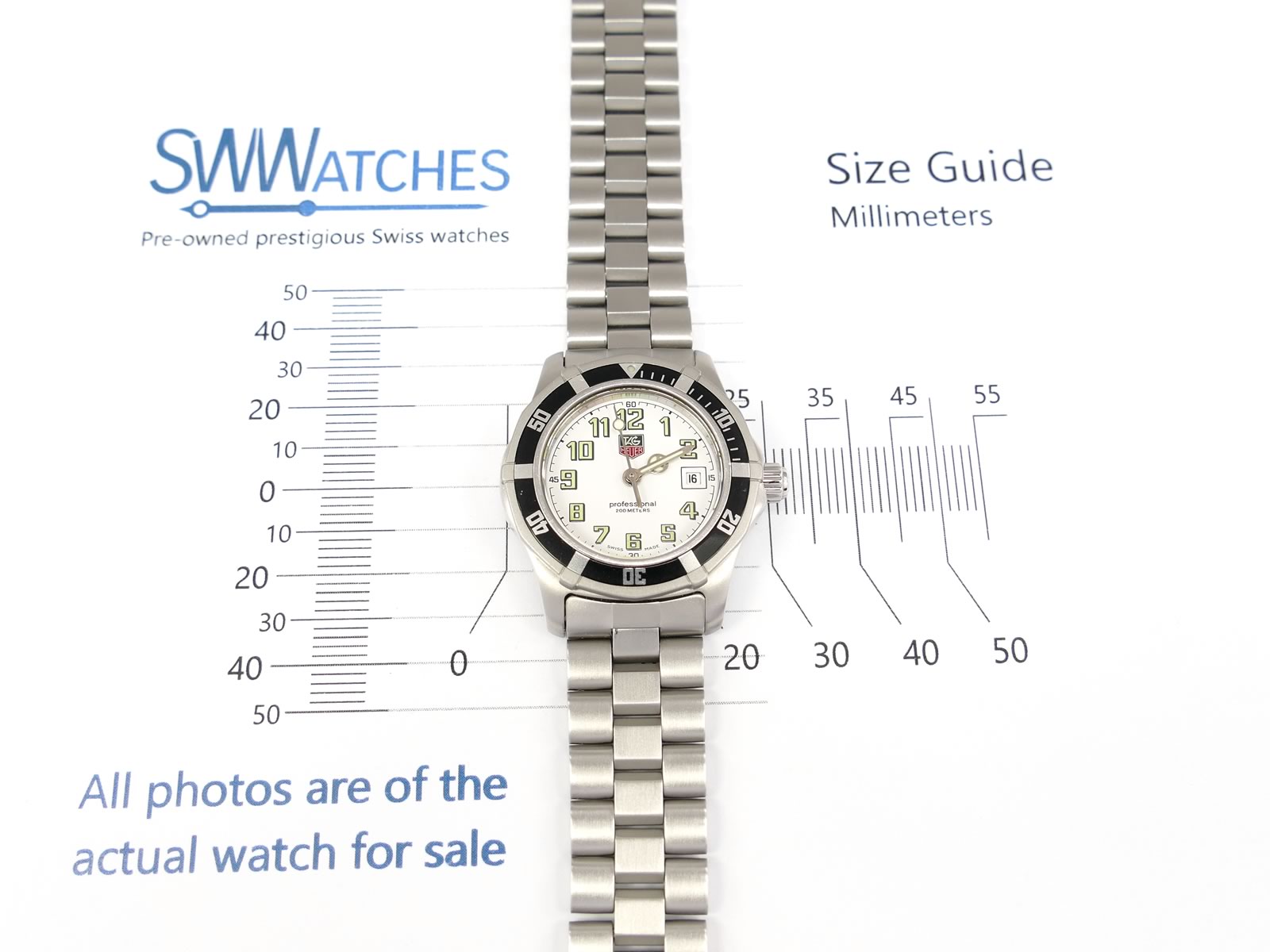 TAG Heuer 2000 Sport White Dial Ladies WM1311 – SWWatches