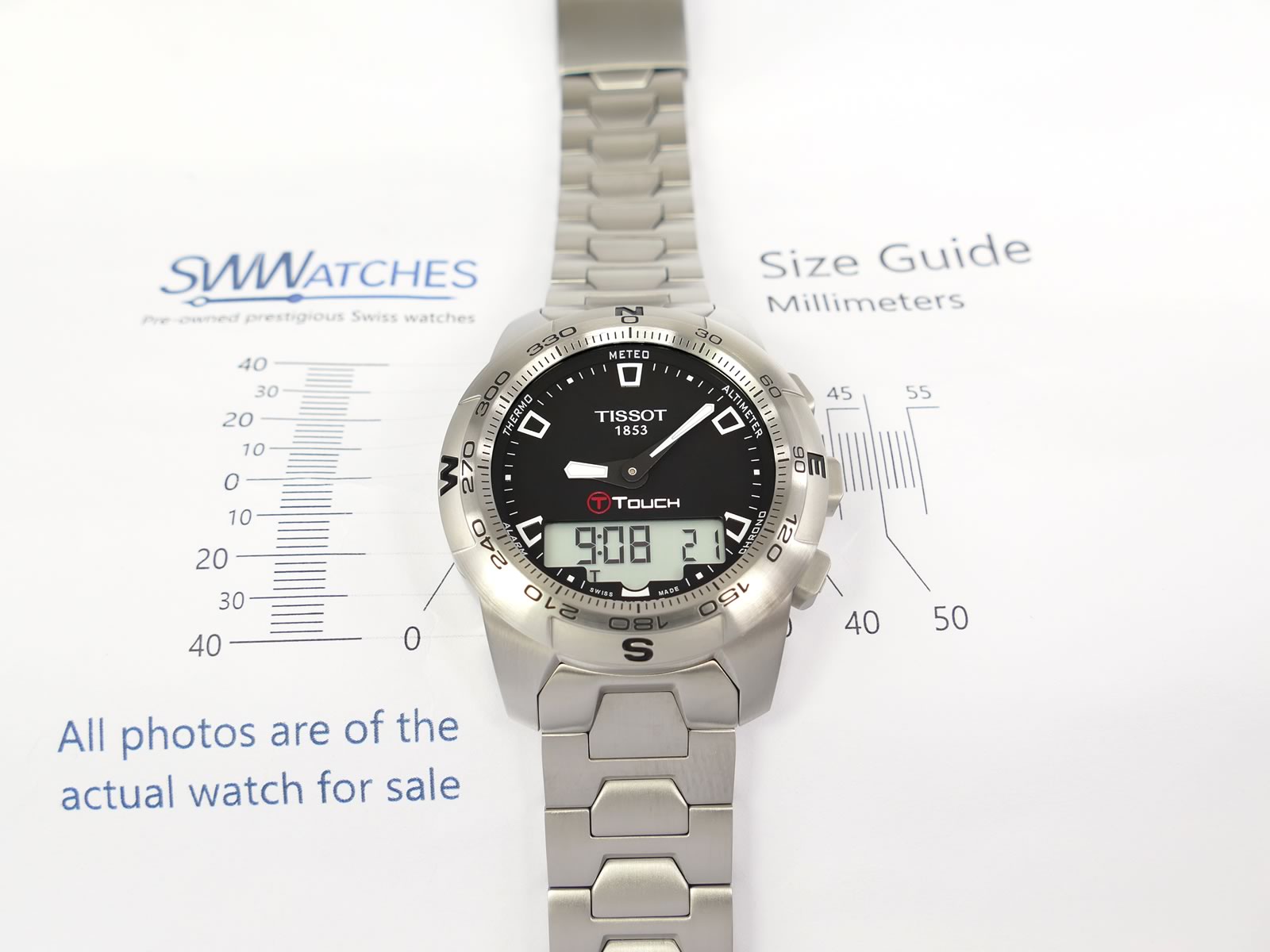 Tissot T-Touch II T047.420.11.051.00 case size 43mm