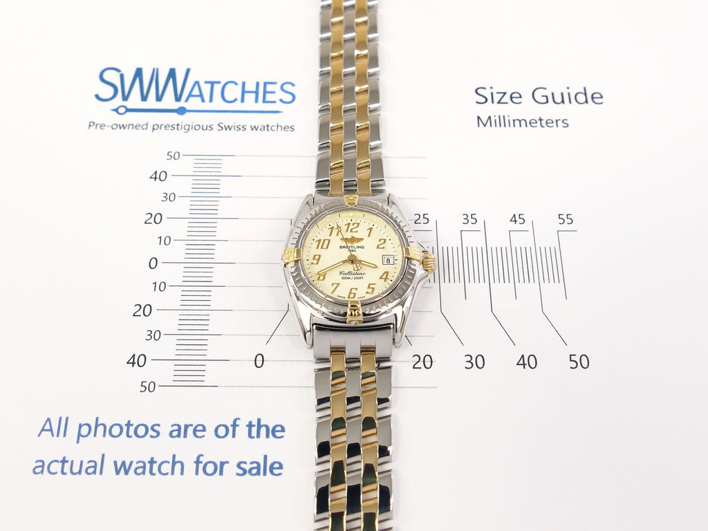 Breitling Callistino B52345 case size 28mm