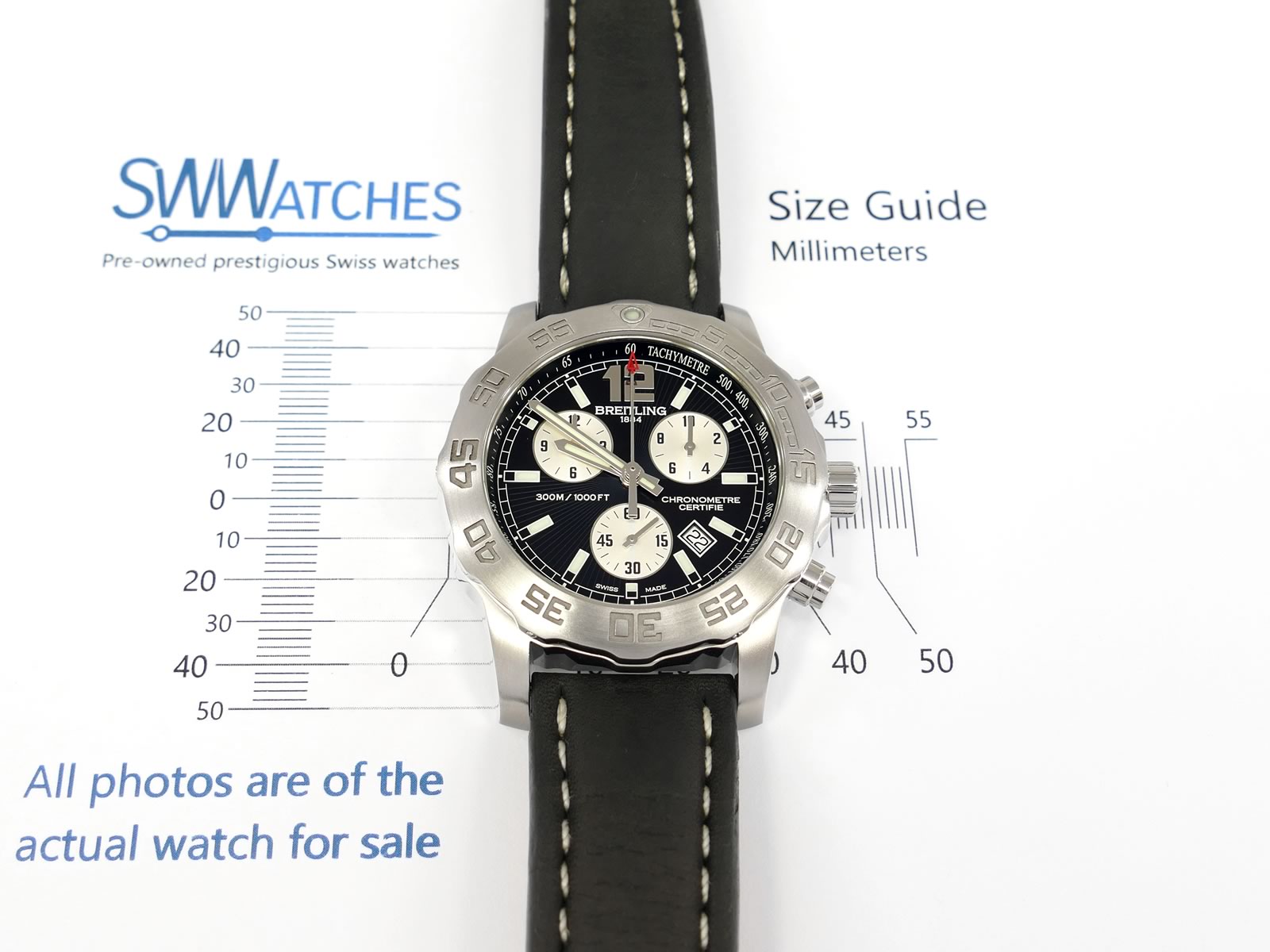 Breitling Colt Chrono II case size 44mm Chronograph A73387