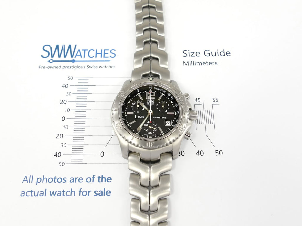 TAG Heuer Link Chronograph case size 41mm CT1111.BA0550