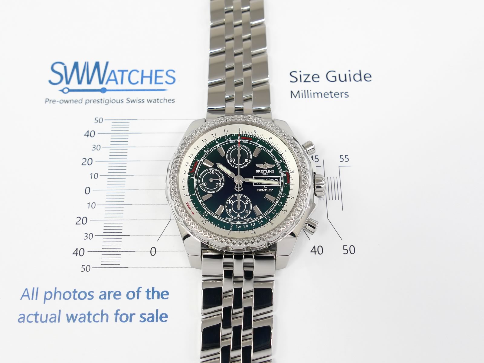 Breitling Bentley GT II case size 45mm A13365