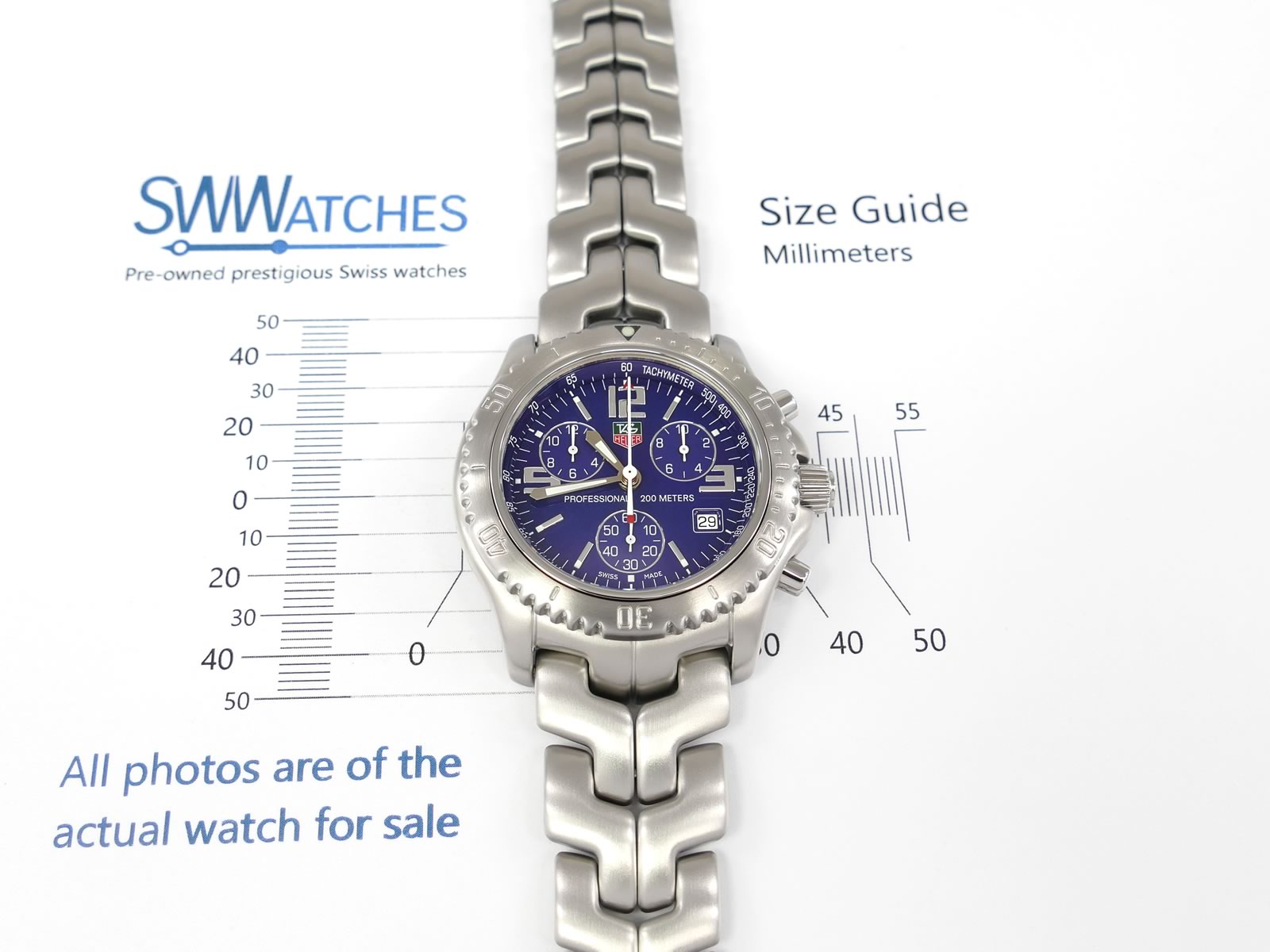 TAG Heuer Link CT1110.BA0550 case size 41mm