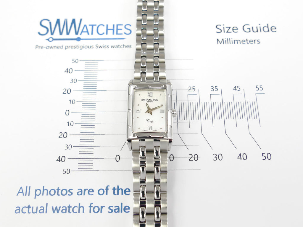 Raymond Weil Tango 5971 case size 18 x 22mm