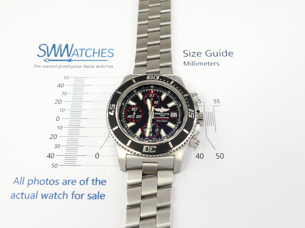 Breitling Superocean A13341 case size 44mm