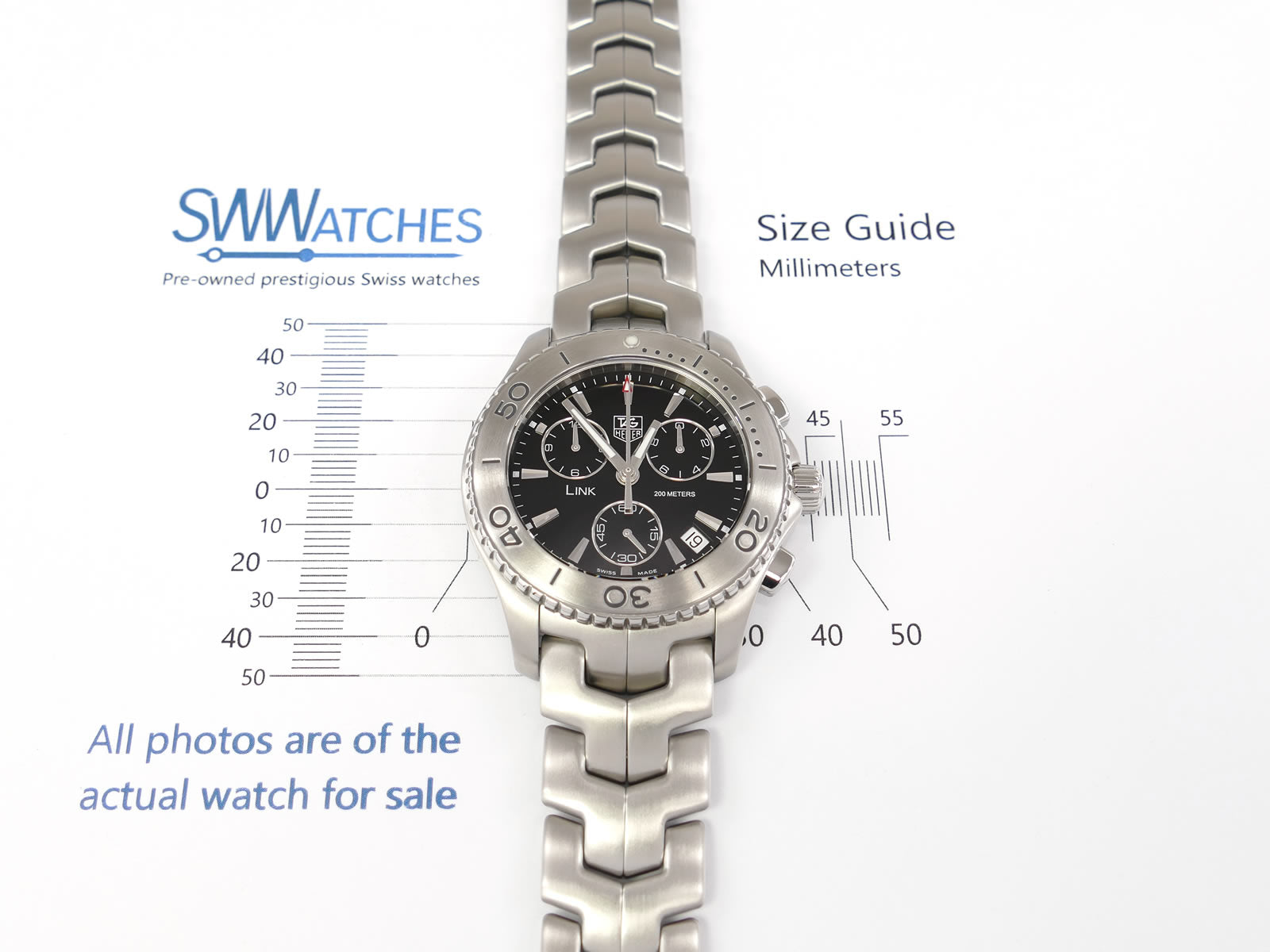 TAG Heuer Link Chronograph Black Dial CJ1110.BA0576 – SWWatches