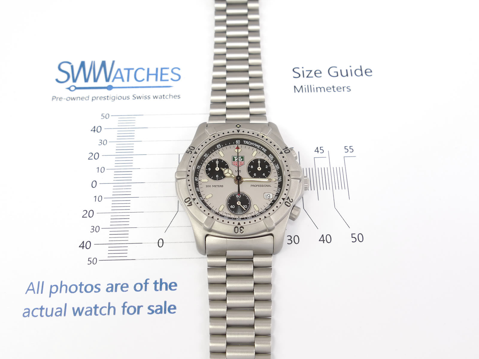 TAG Heuer 2000 Chronograph Silver / Black Classic CE1111 – SWWatches