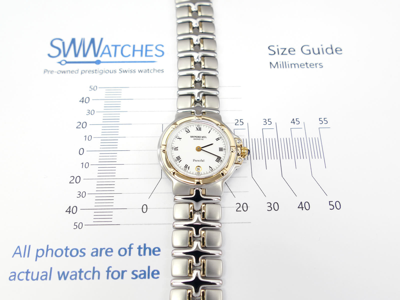 Raymond Weil Parsifal 9990 Ladies 26mm case size
