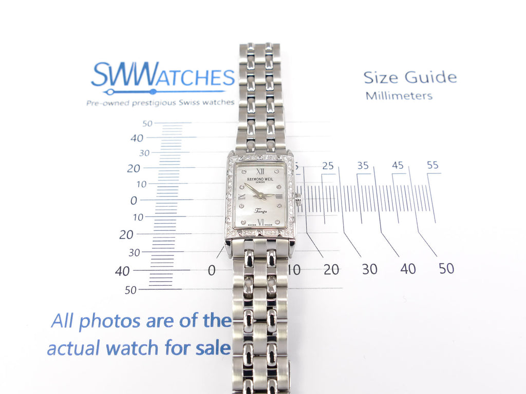 Raymond Weil Tango 5971 case size 18 x 22mm