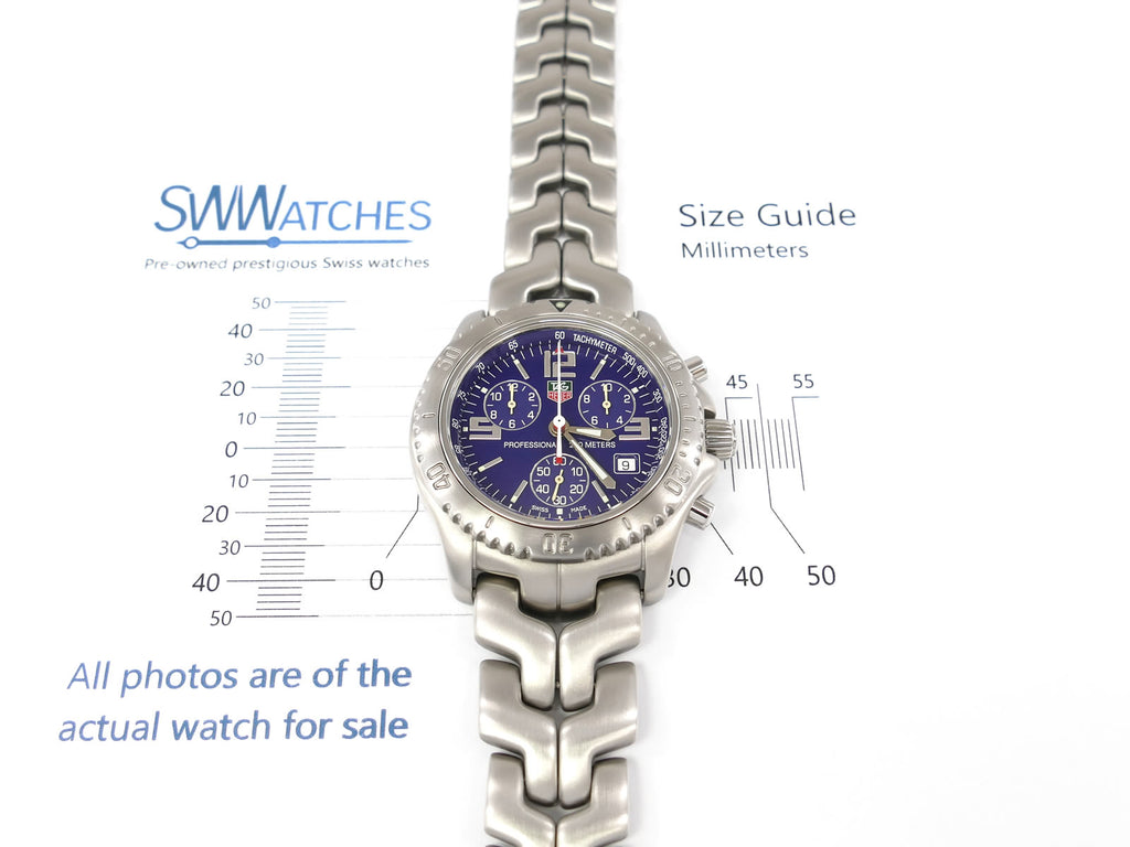 TAG Heuer Link Chronograph CT1110 case size 41mm
