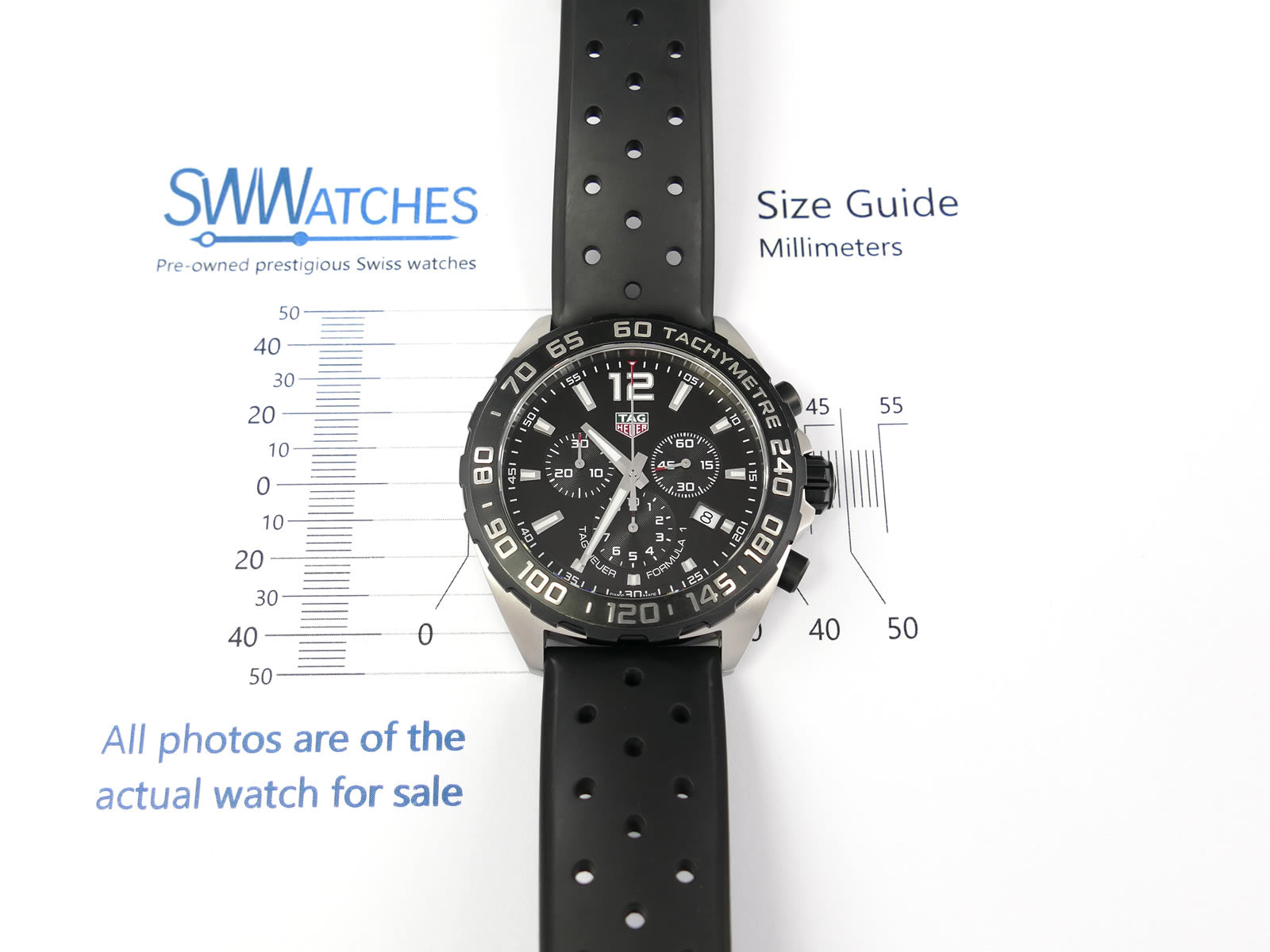 TAG Heuer Formula 1 Chronograph 43mm case size CAZ1010