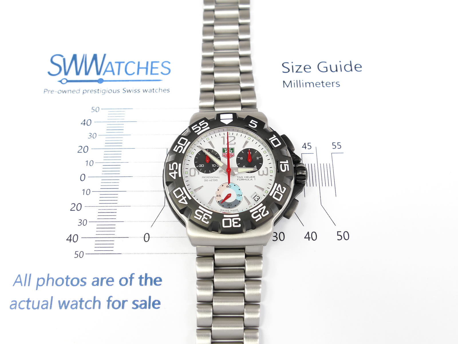 TAG Heuer Formula 1 CAC1111-0 case size 41mm