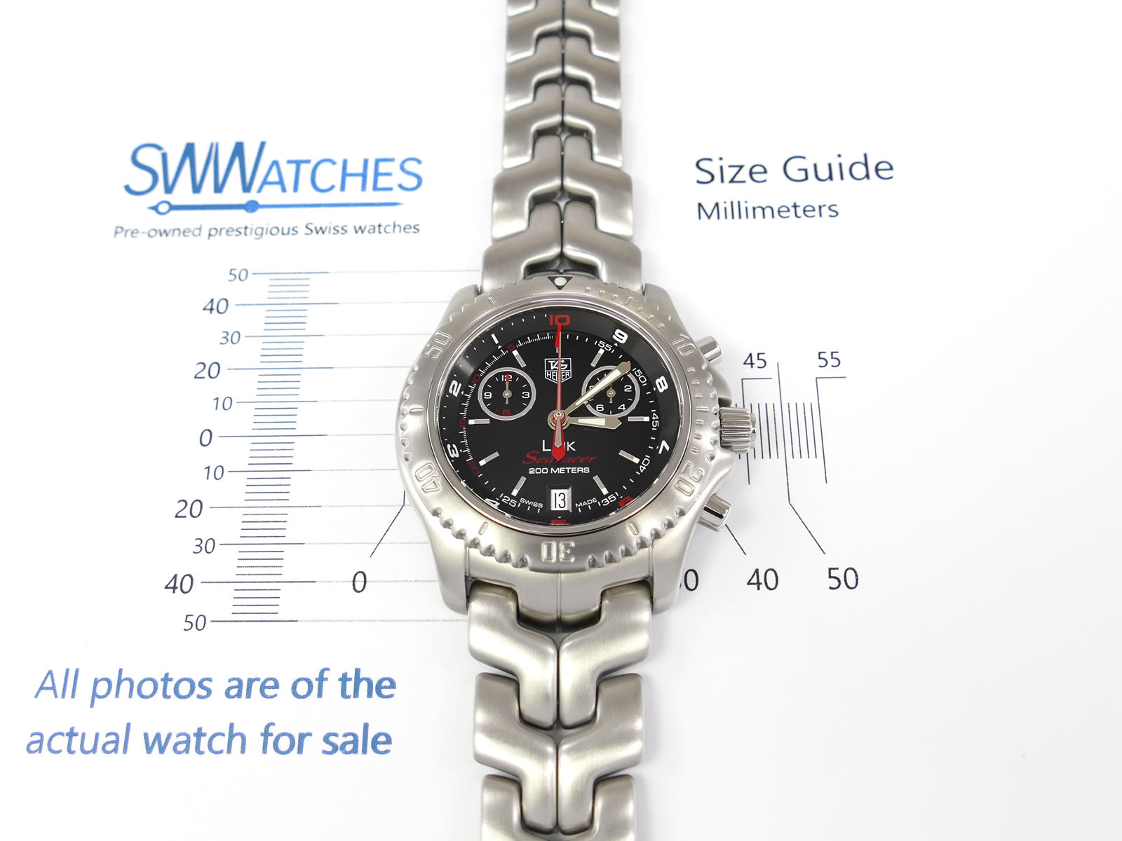 TAG Heuer Link Searacer case size 41mm CT1113.BA0550