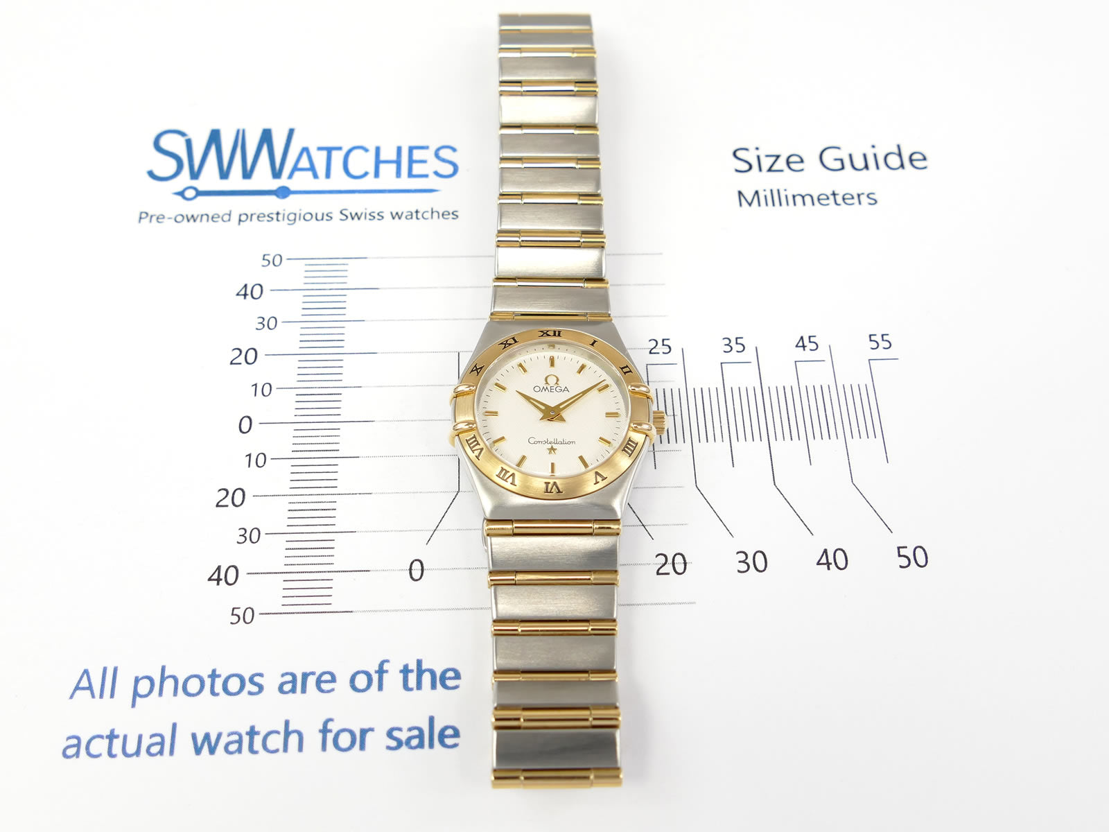 Omega Constellation '95 Silver 25.5mm case size 1272.30.00