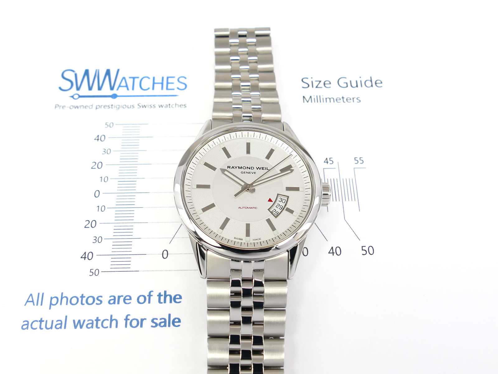 Raymond Weil Freelancer 2730 case size 42mm