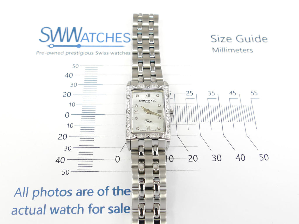 Raymond Weil Tango 5971 case size 18 x 22mm