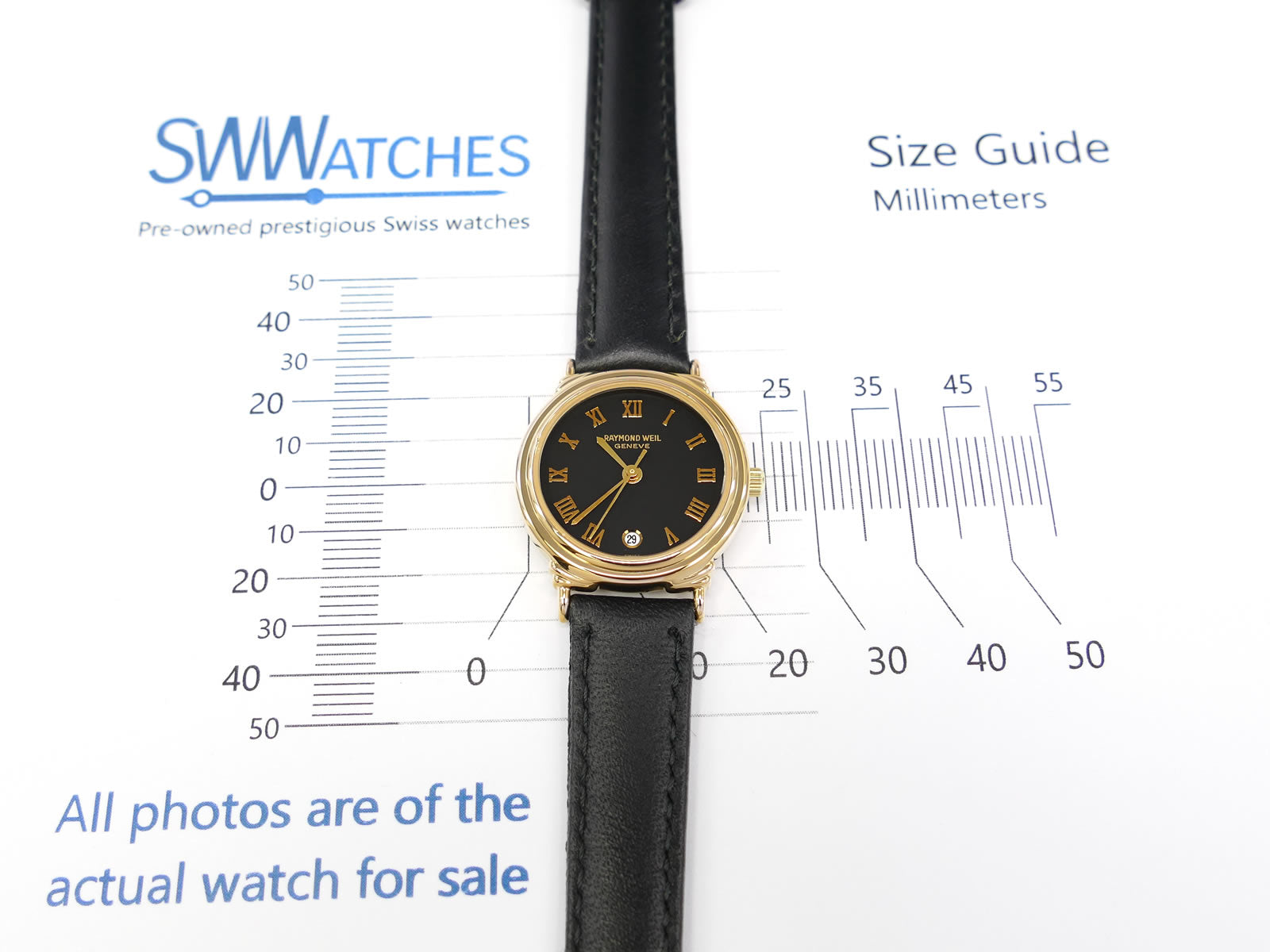 Raymond Weil Traditional 18k Gold Plated 5342 with Roman Numerals