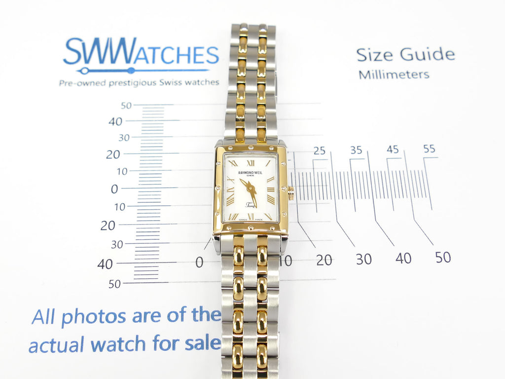 Raymond Weil Tango 5971 case size 18 x 22mm