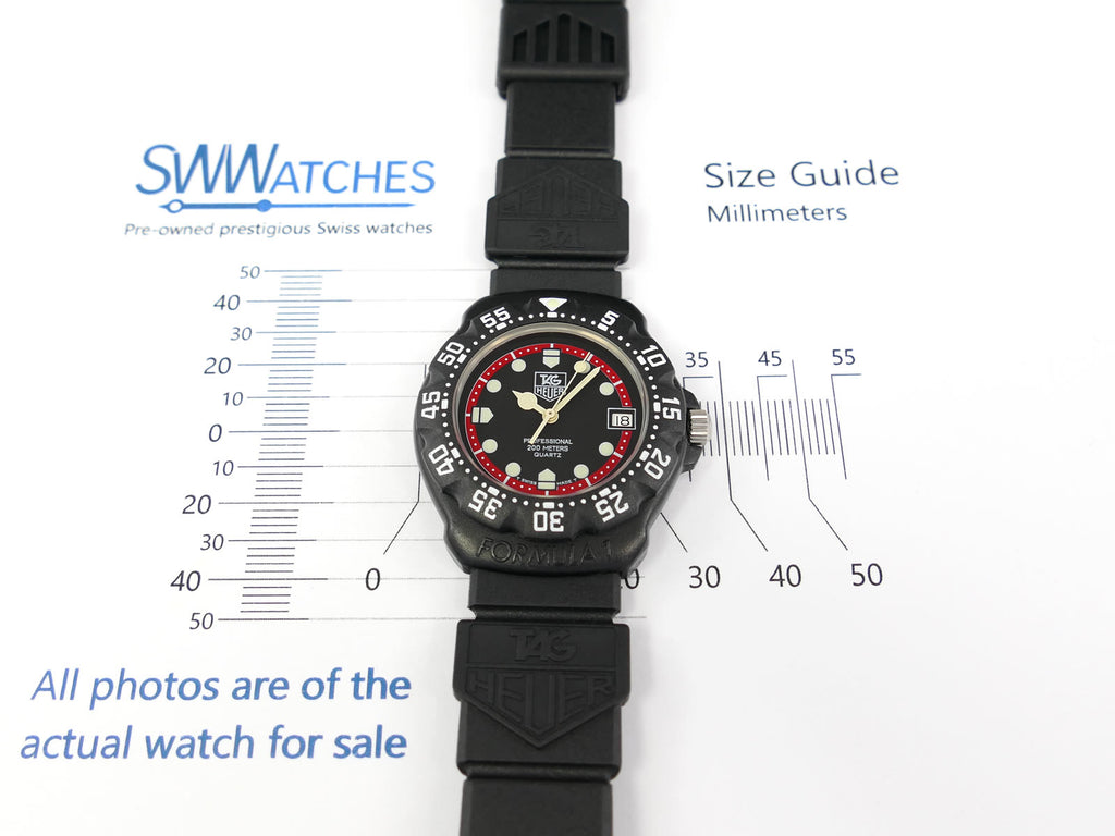 TAG Heuer Formula 1 Black & Red Dial 383.513/1 Mid size 35mm case size