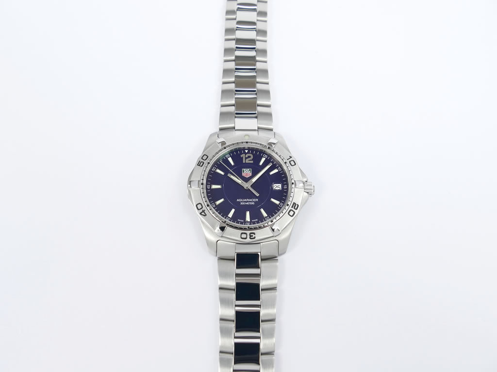 TAG Heuer Aquaracer Blue Dial WAF1113.BA0801 Quartz 39mm Sapphire Crystal Date