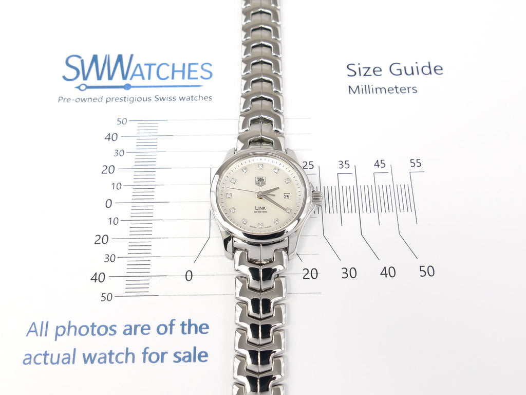 TAG Heuer Link Lady 27mm case size WJF1317.BA0572