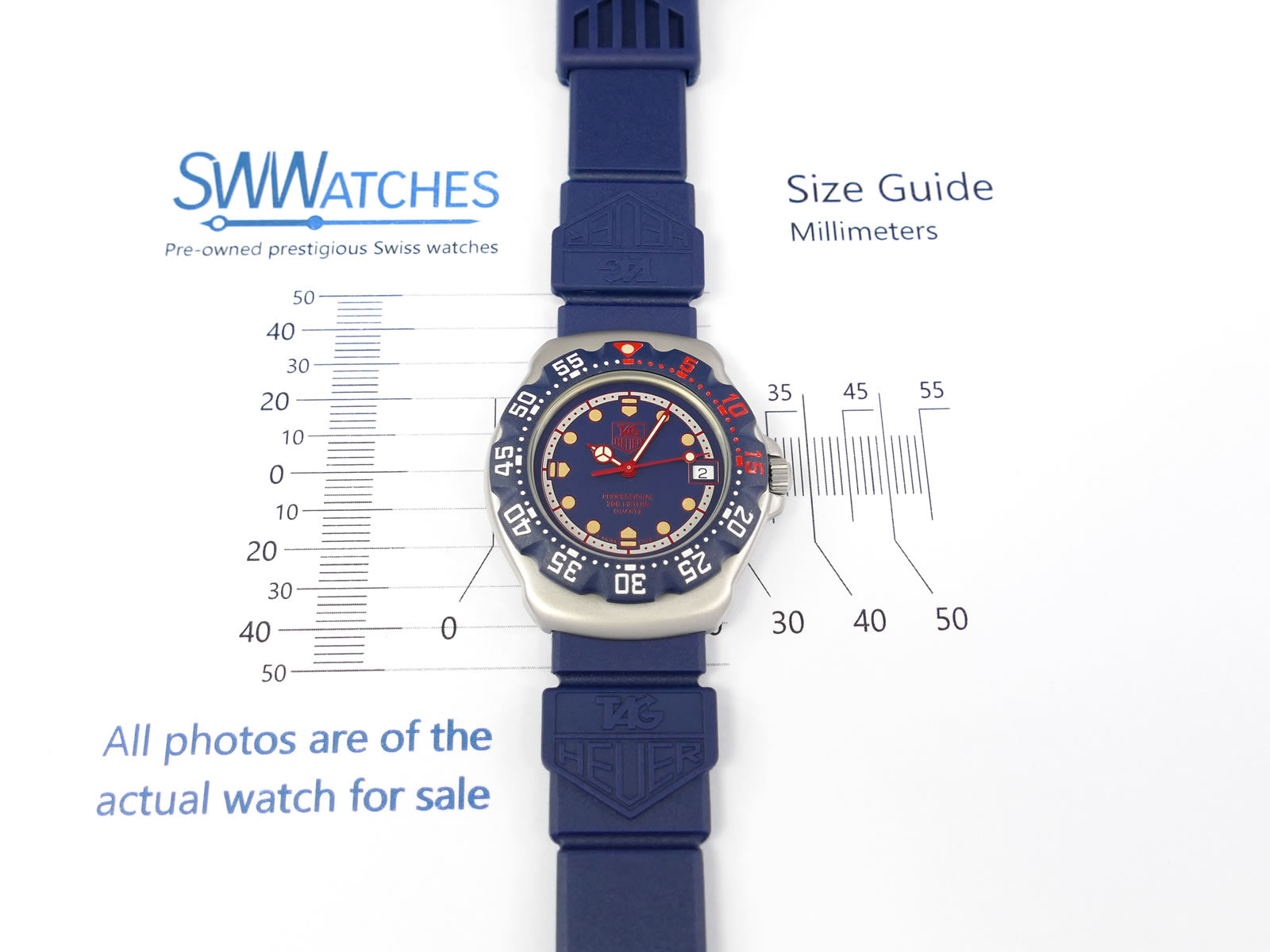 TAG Heuer Formula 1 Blue 370.513 Mid size 35mm case