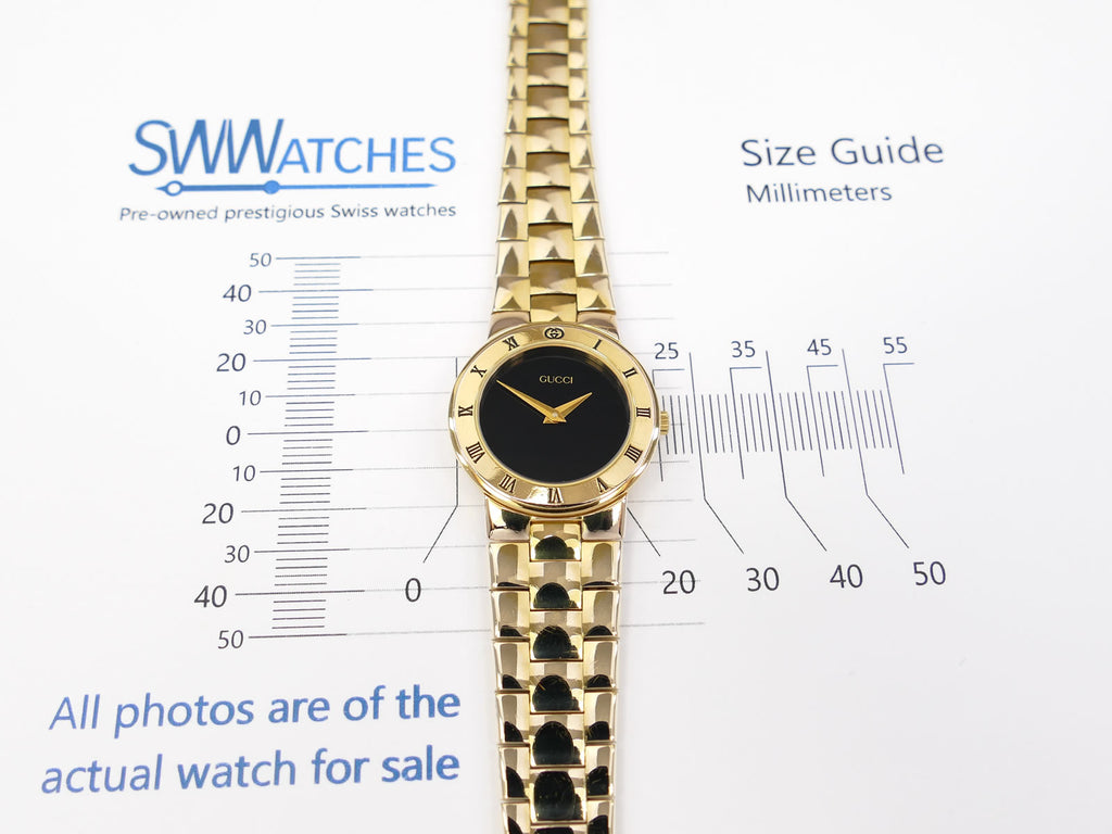 Gucci 3300L Ladies 25mm case size