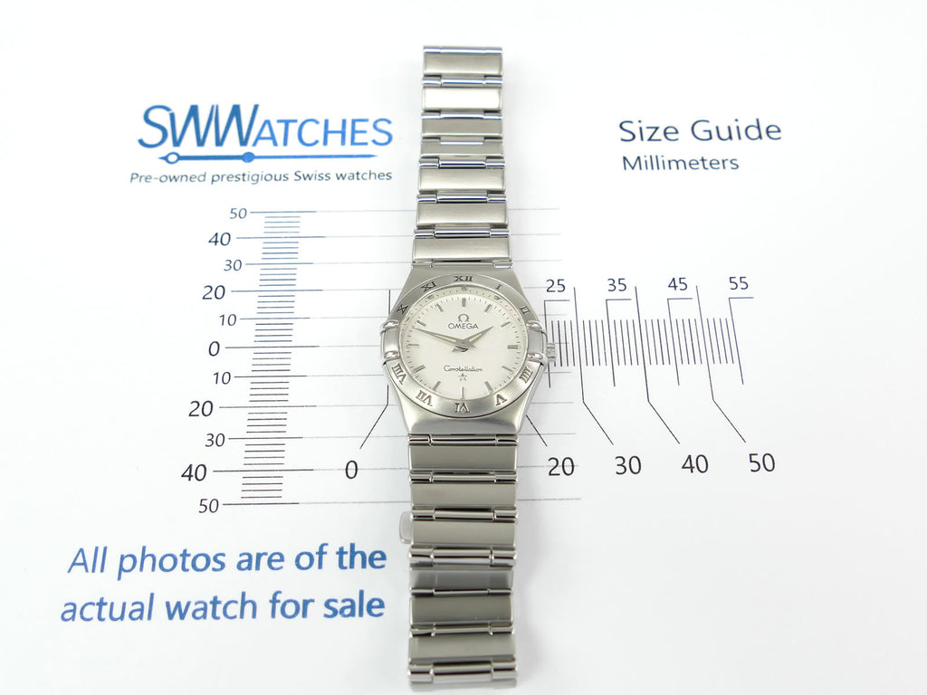Omega Constellation Silver 1572.30.00 case size 25mm