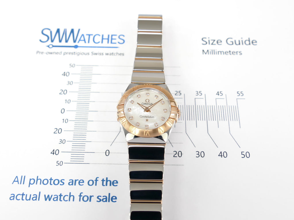 Omega Constellation 123.20.24.60.55.003 case size 24mm