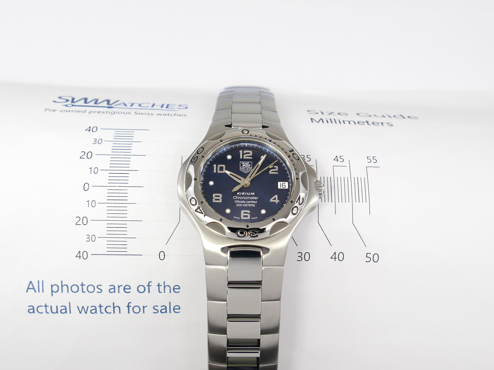 TAG Heuer Kirium case size 38mm WL511A