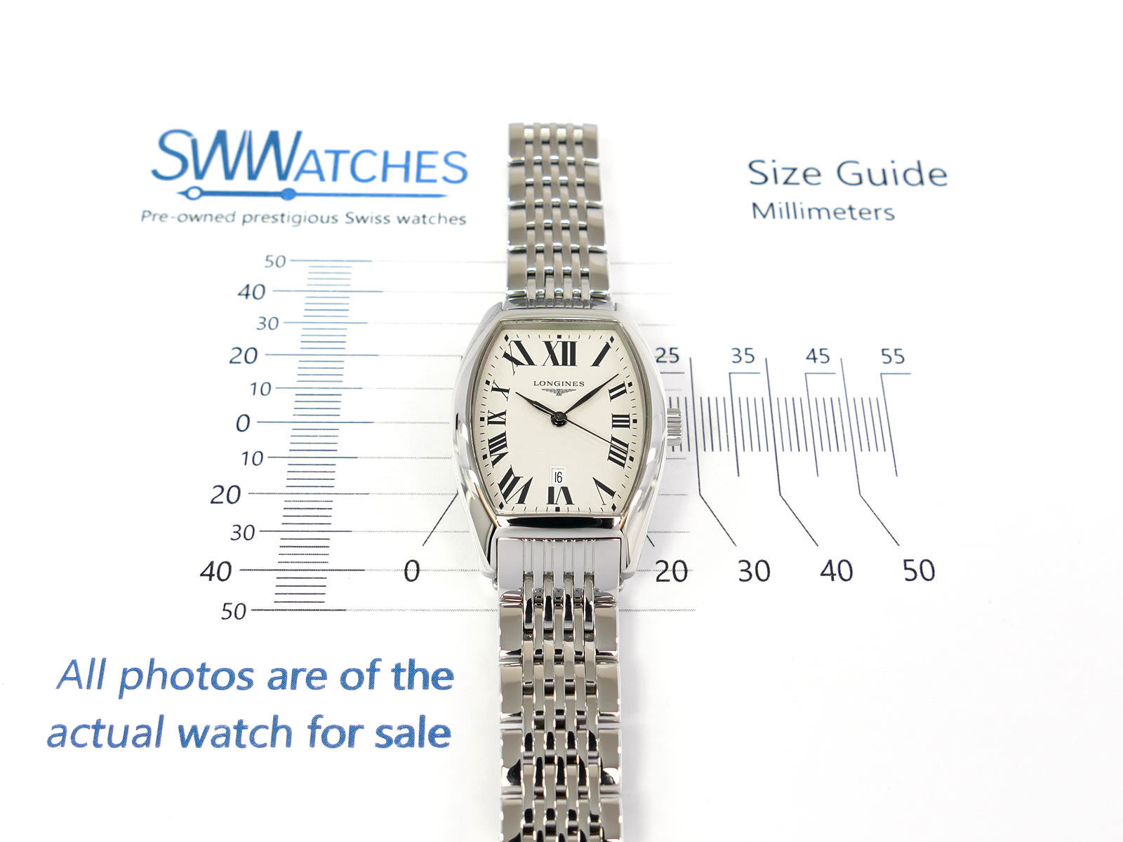 Longines Evidenza 26 x 36mm Tonneau Case size L2.155.4.71.6