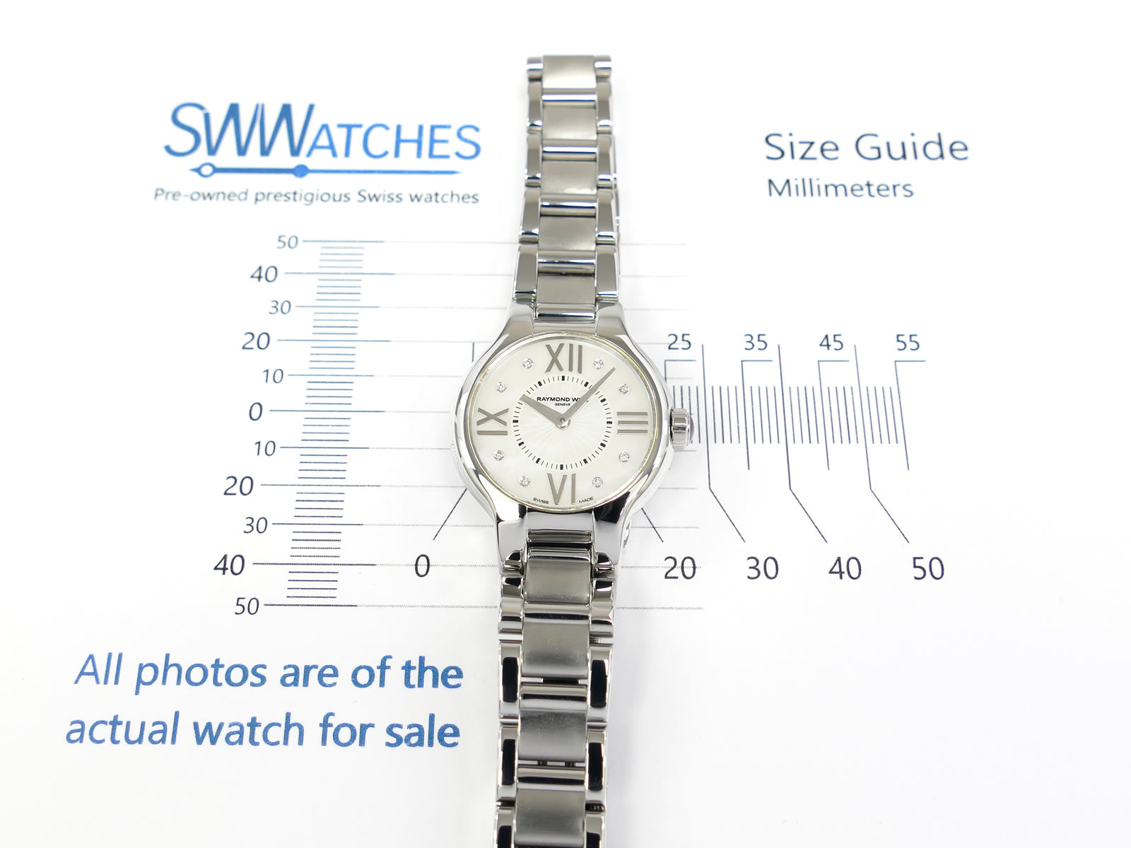 Raymond Weil Noemia 5927 case size 27mm