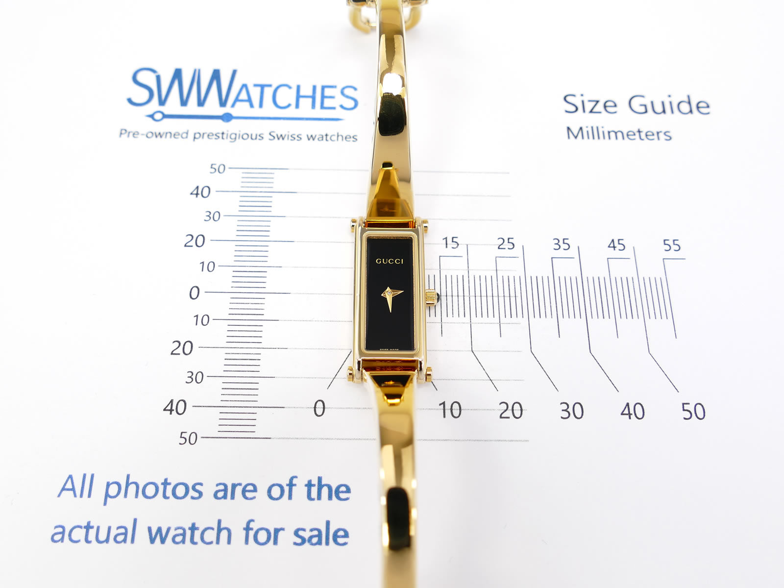 Gucci 1500L case size 12 x 30mm