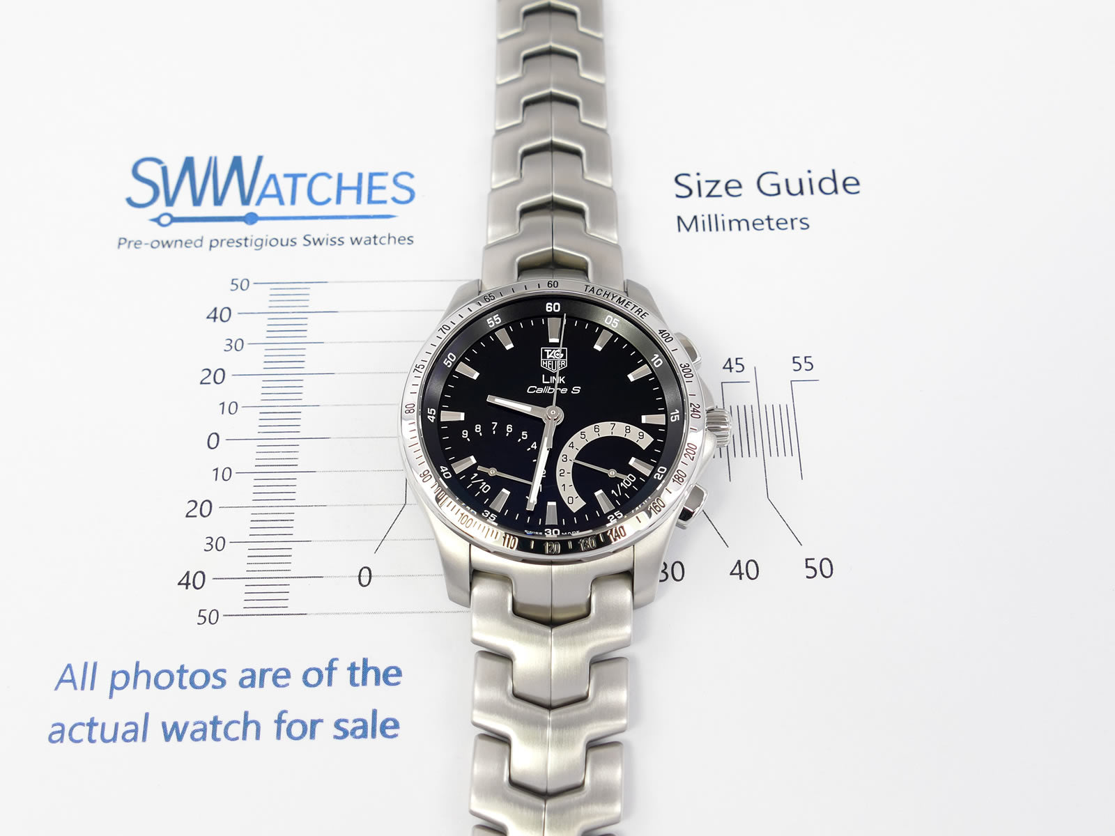 TAG Heuer Link Calibre S Black Dial Chronograph CJF7110