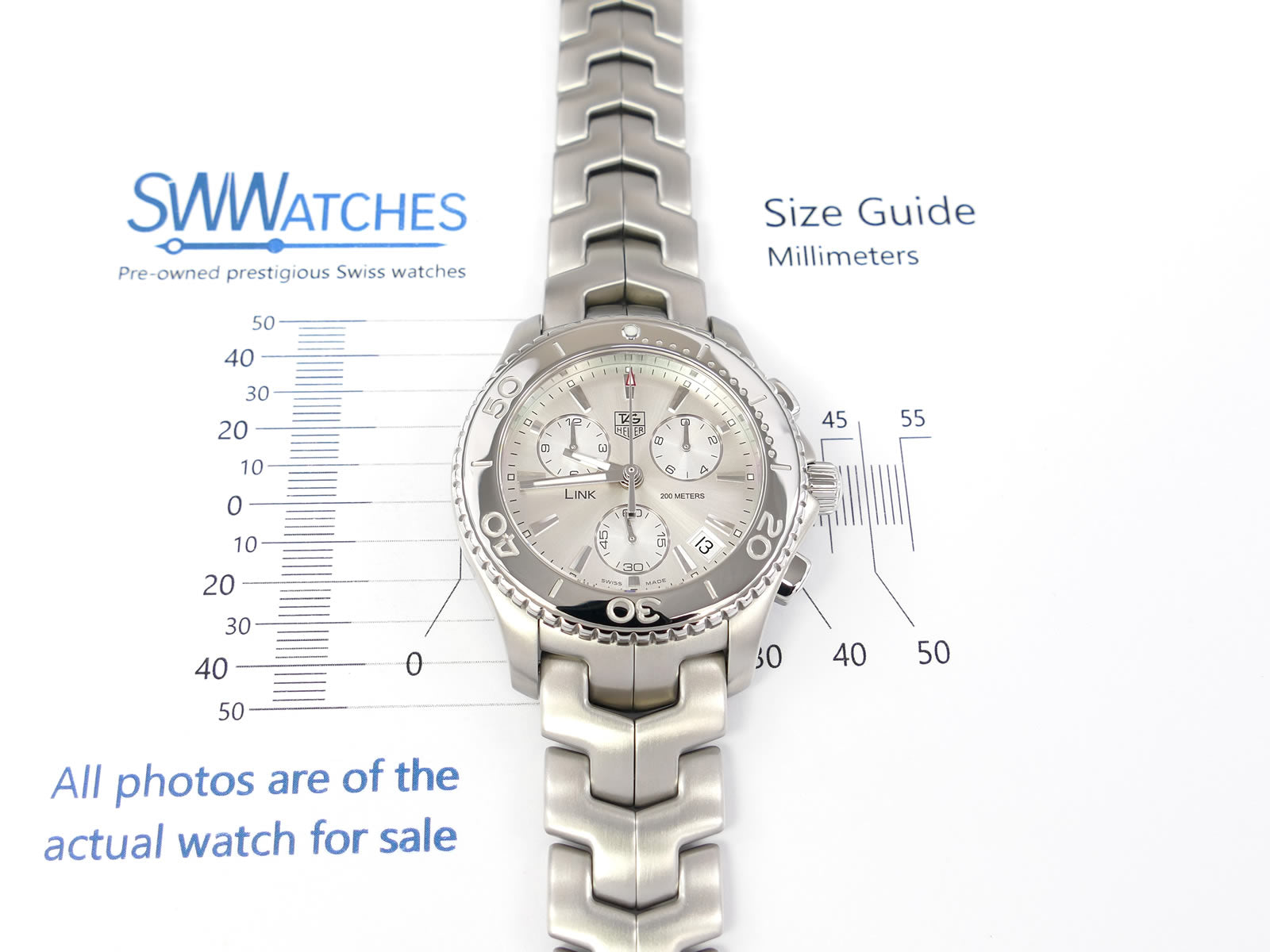 TAG Heuer Link Chronograph Silver Dial CJ1111.BA0576 – SWWatches