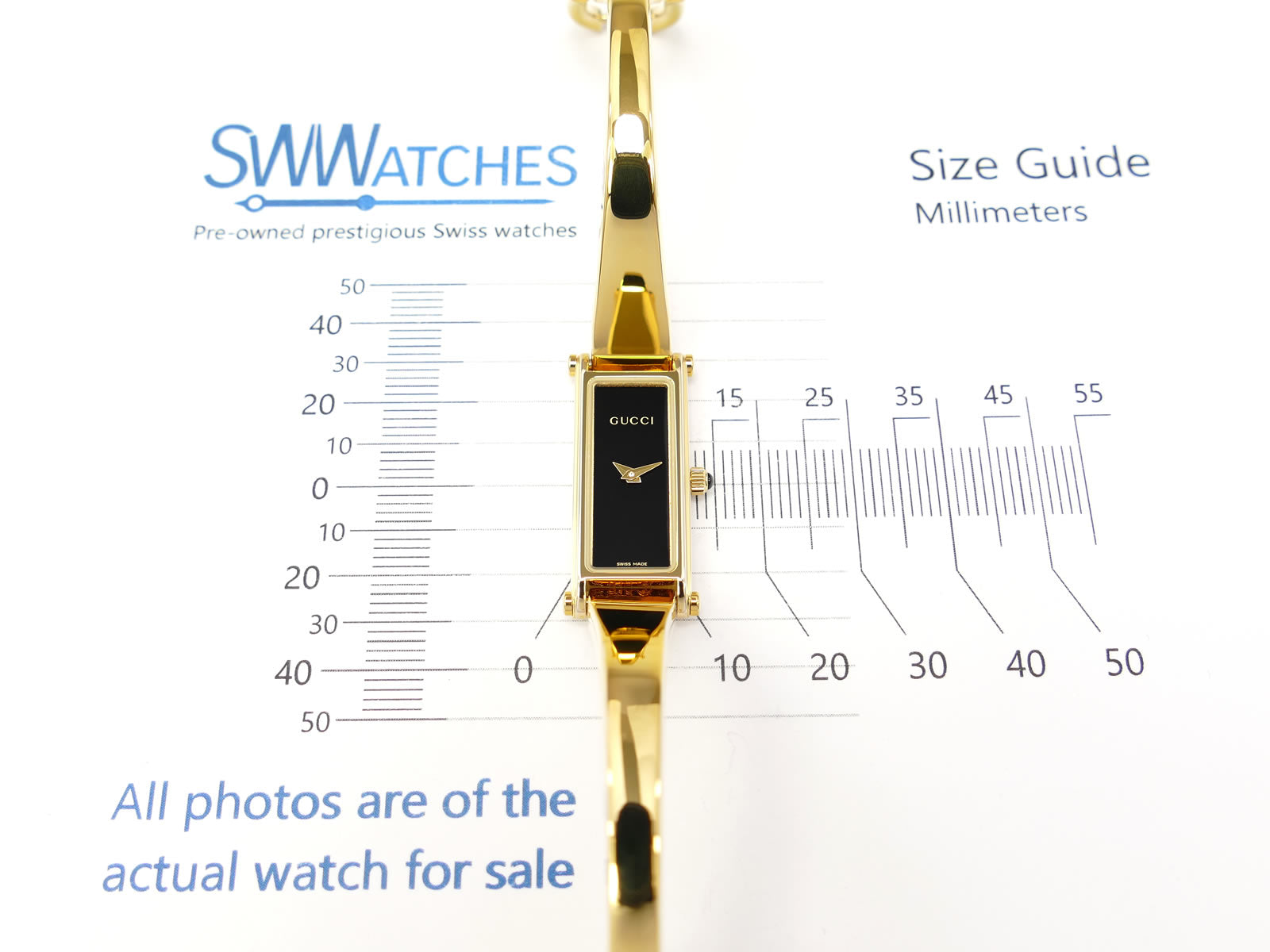 Gucci 1500L case size 12 x 30mm