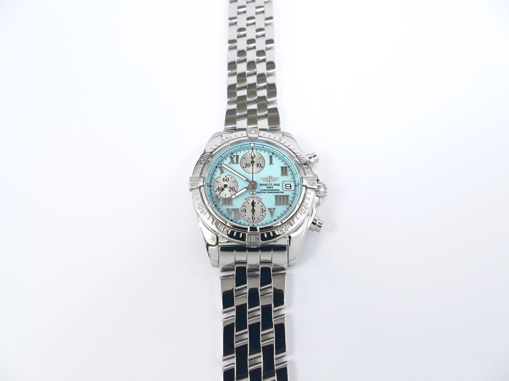 Breitling Chrono Cockpit A13358 stainless steel rotating bezel