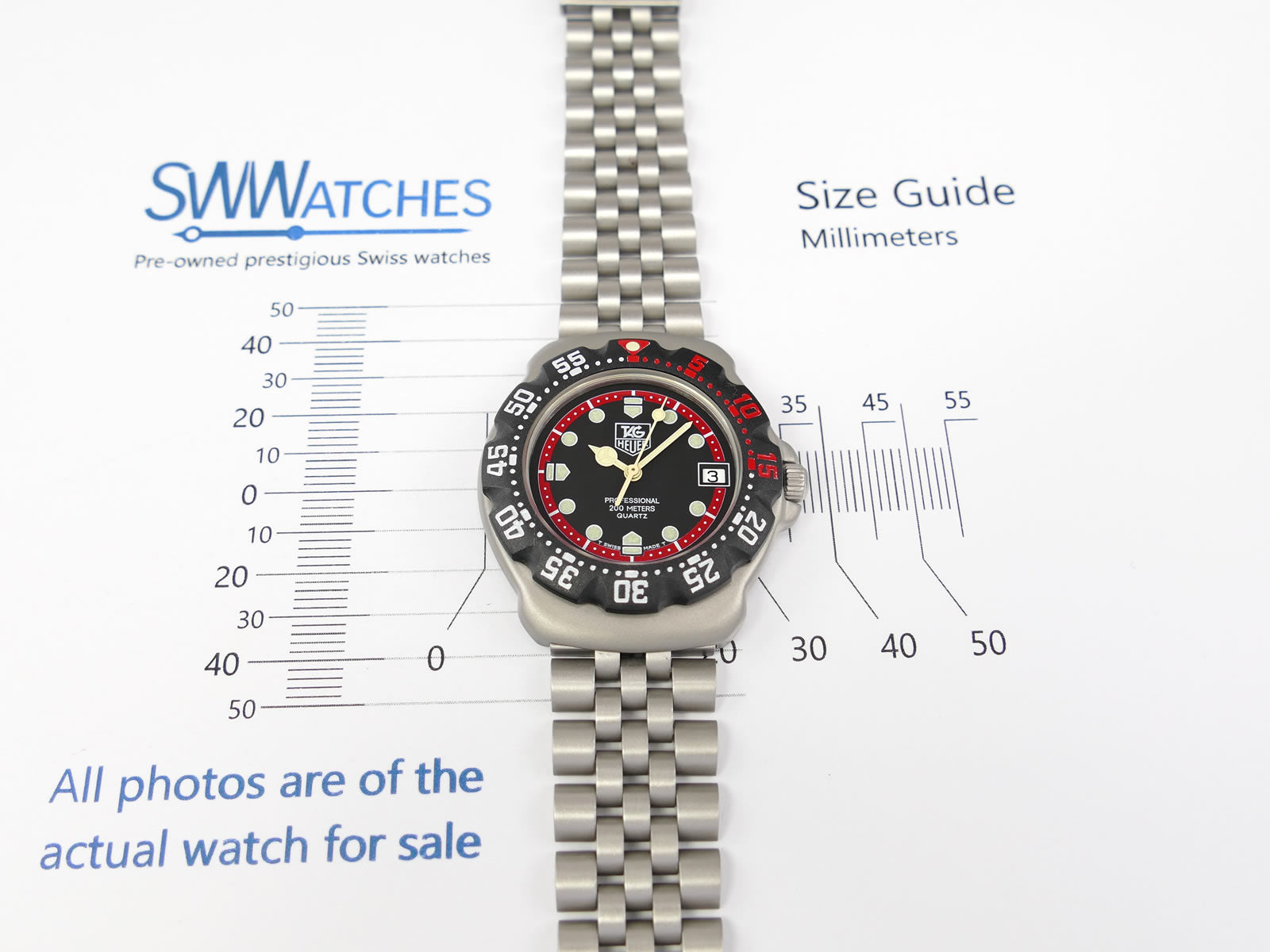 TAG Heuer Formula 1 Black 374.513 Mid size 35mm (WA1214) – SWWatches