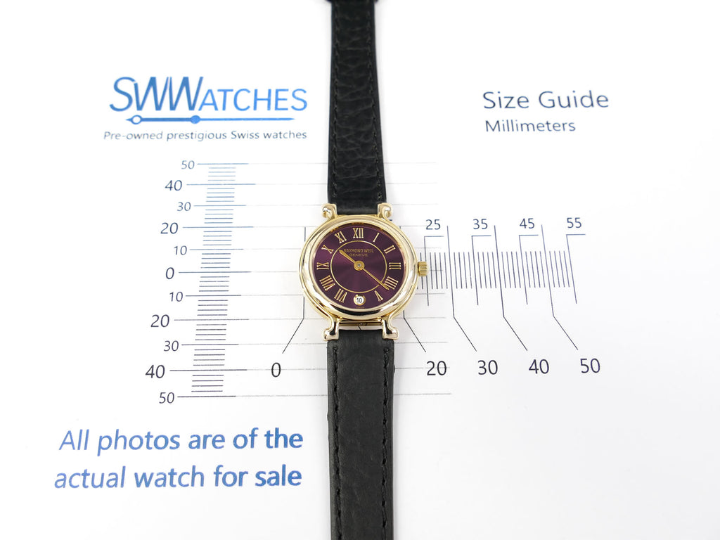 Raymond Weil Traditional 9936-2 case size 24mm