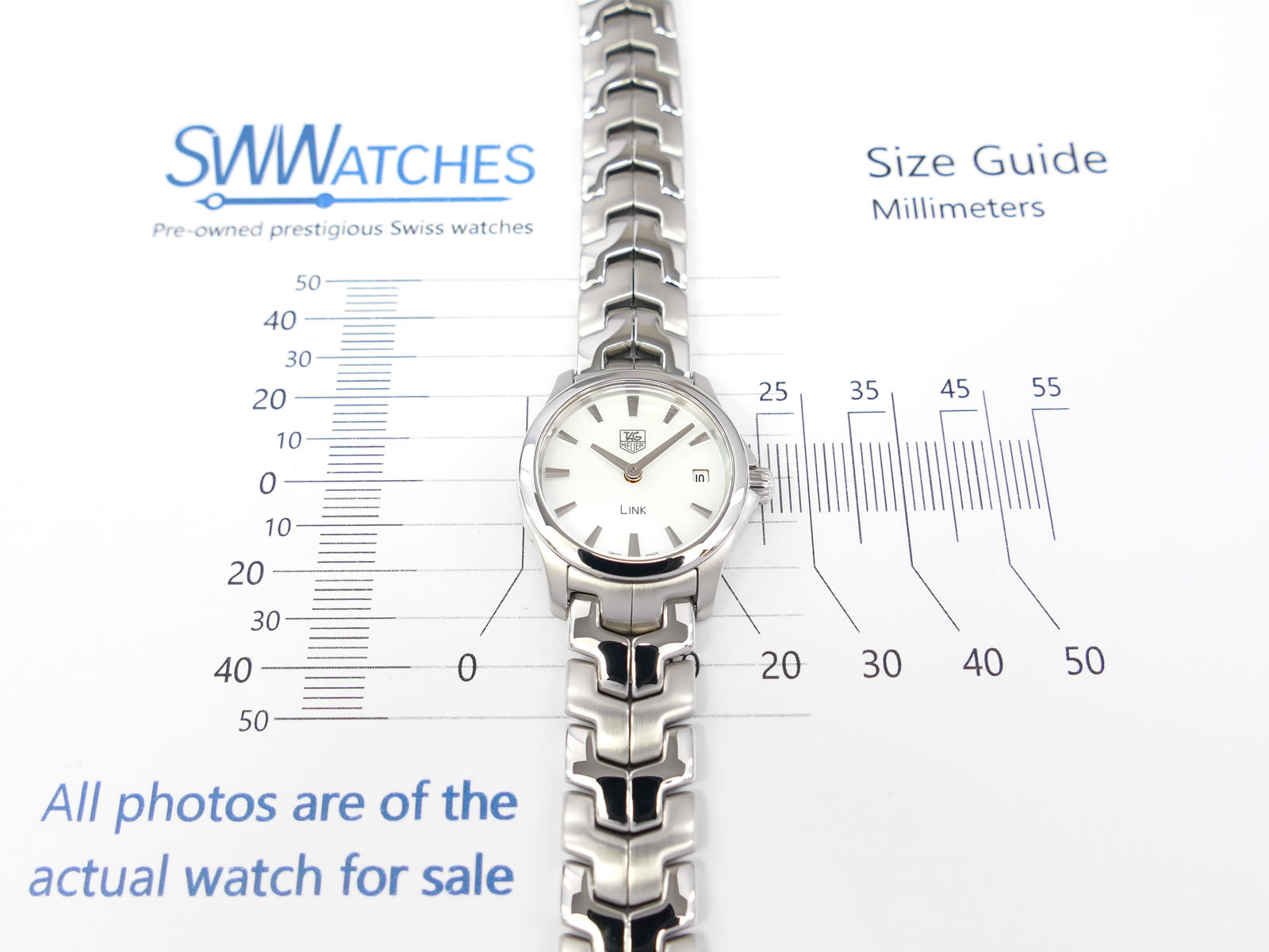 TAG Heuer Link WJF1410 Lady 24mm case size