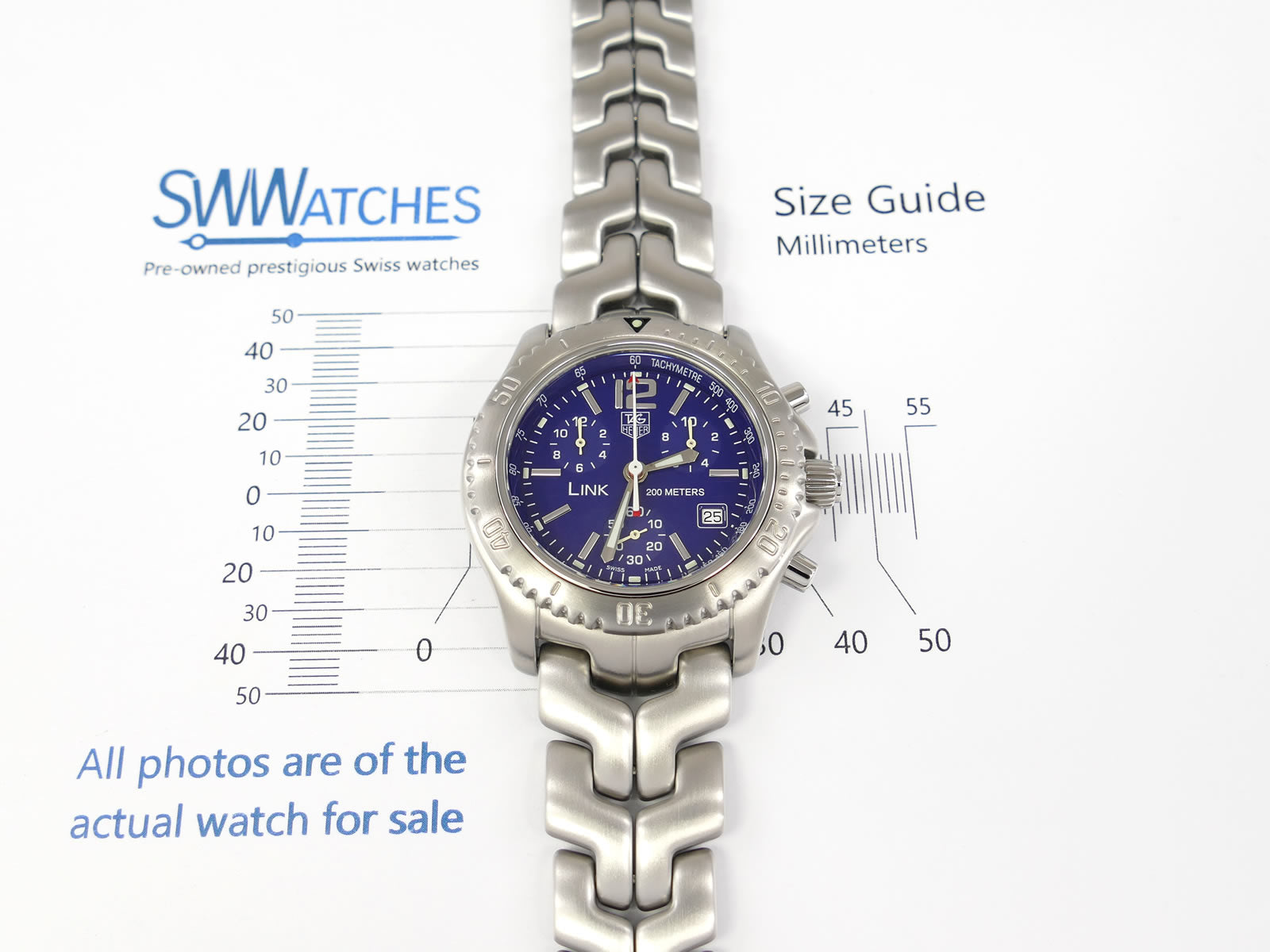 TAG Heuer Link CT1110.BA0550 case size 41mm