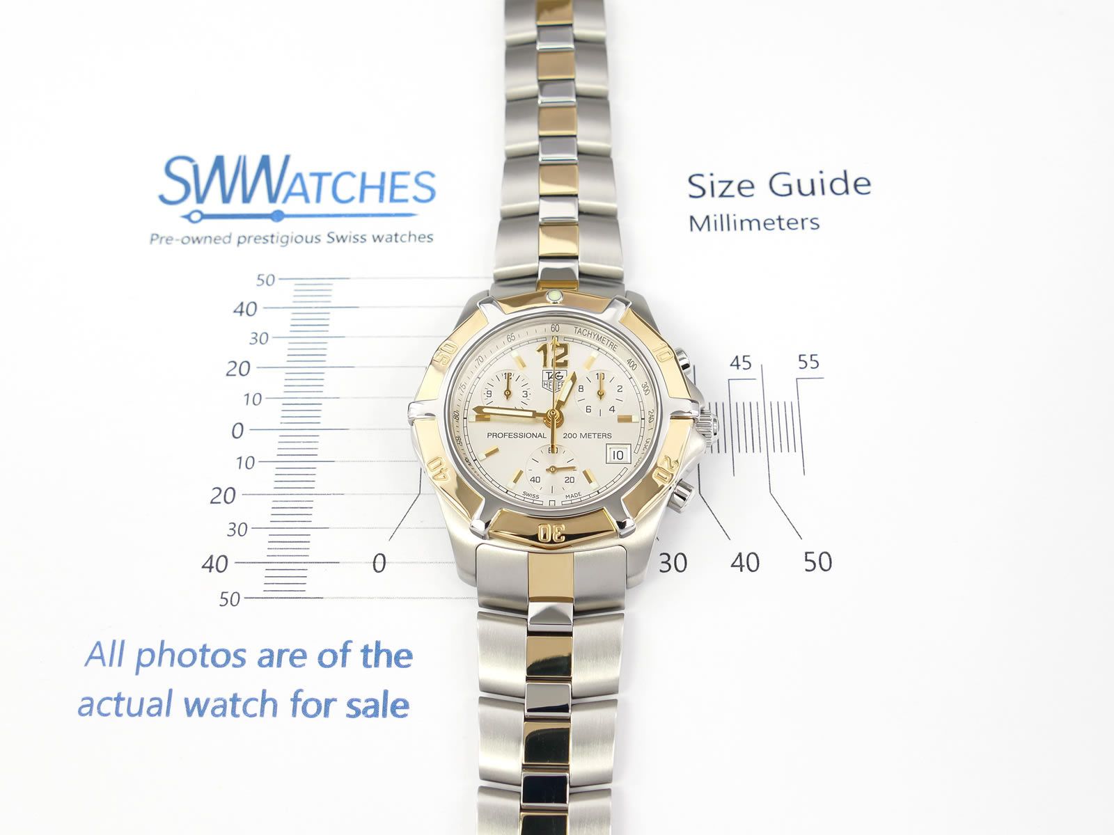 TAG Heuer 2000 Exclusive Chronograph CN1151 Solid 18k Gold – SWWatches