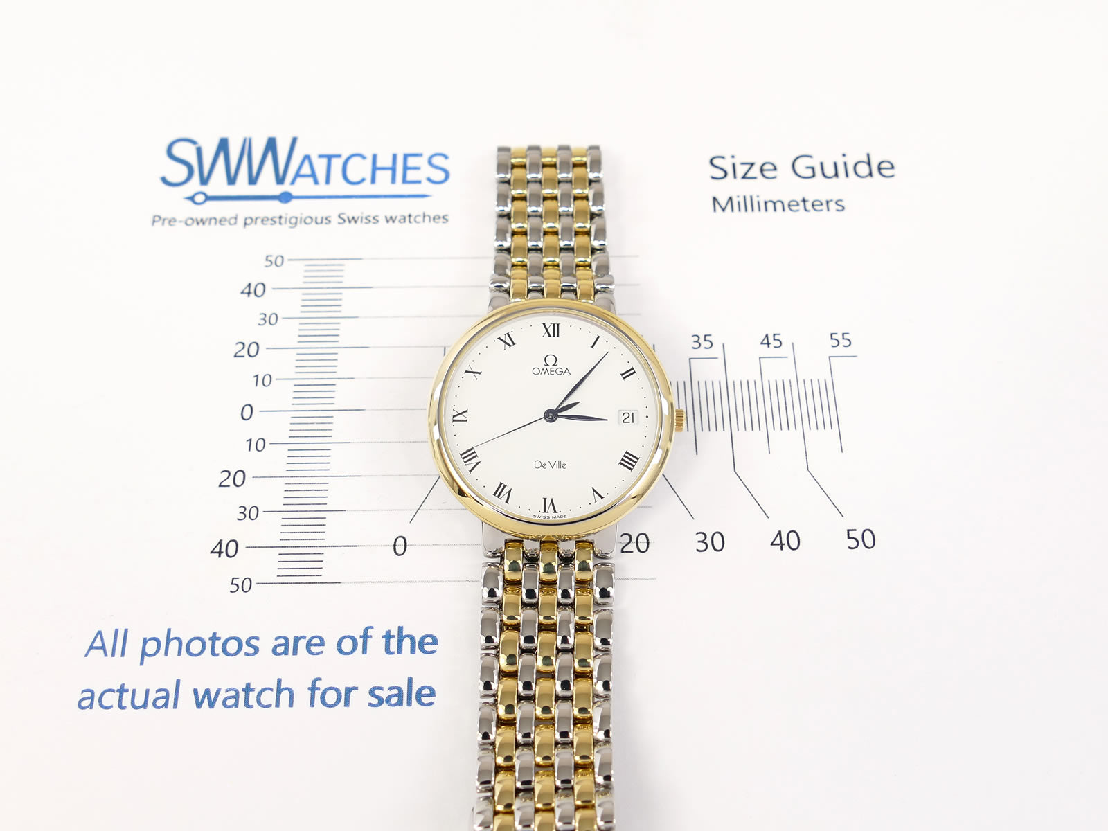 Omega De Ville 7220.23.00 case size 32mm
