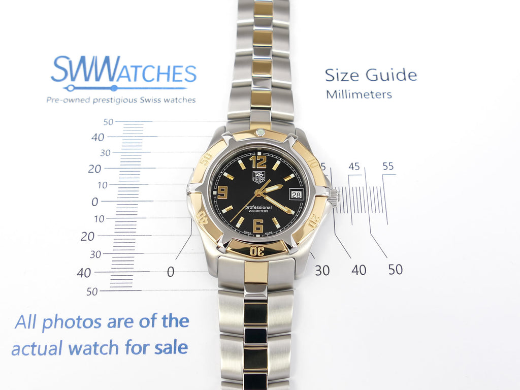 TAG Heuer 2000 Exclusive WN1154.BD0341 case size 38mm