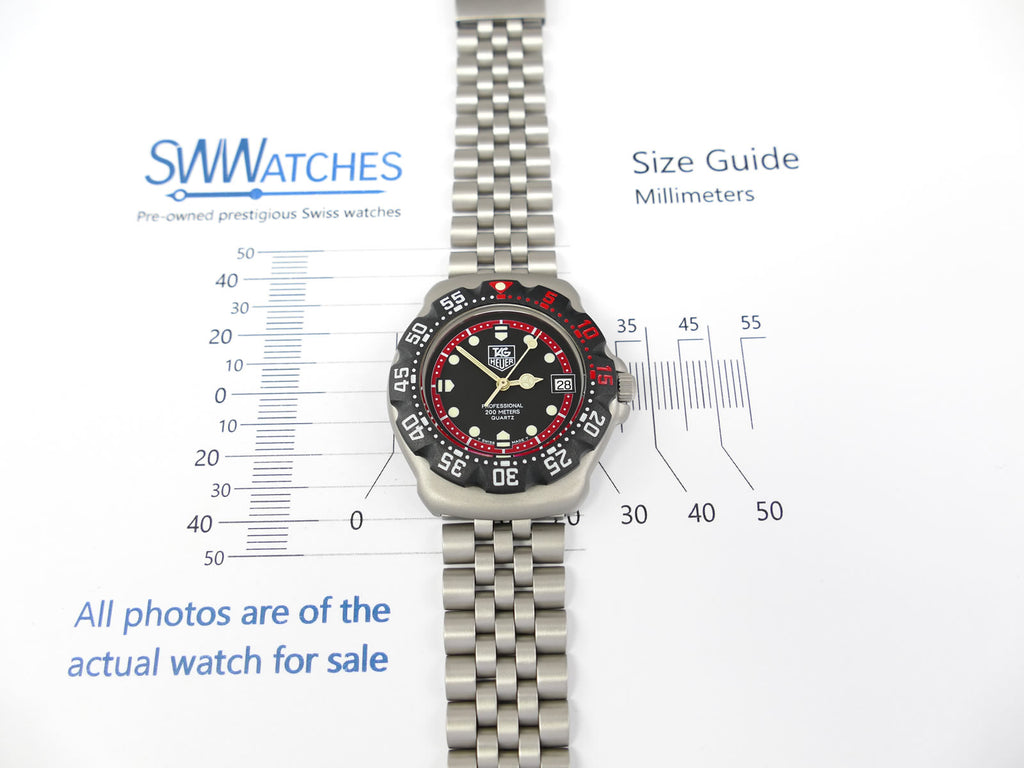 TAG Heuer Formula 1 Black & Red 374.513 Mid size 35mm case size