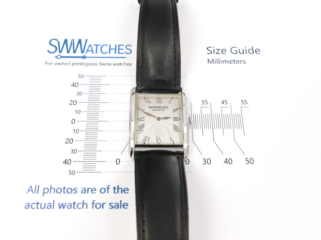 Raymond Weil Don Giovanni 973/1 case size 28 x 38mm